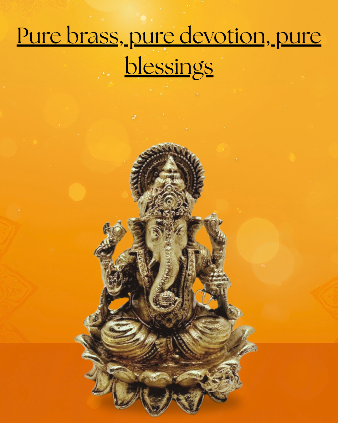 Shivaratna Pure Brass Ganesha Lakshmi Idols – Divine Prosperity & Wisdom
