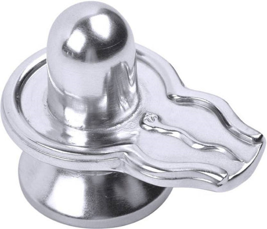 ShivaRatna Mercury Parad Shivling (3 cm, 75 Grams) , Silver - ShivaRatna