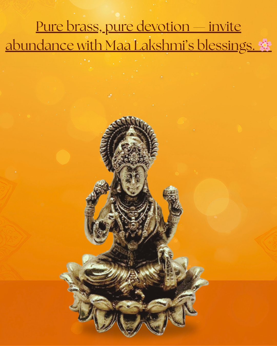 Shivaratna Pure Brass Ganesha Lakshmi Idols – Divine Prosperity & Wisdom