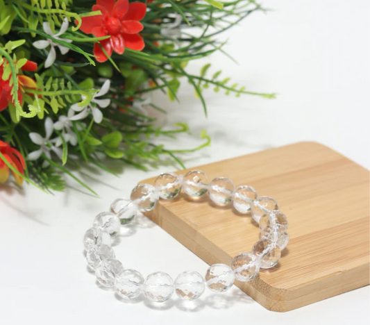 ShivaRatna Diamond Cutting Sphatik Bracelet