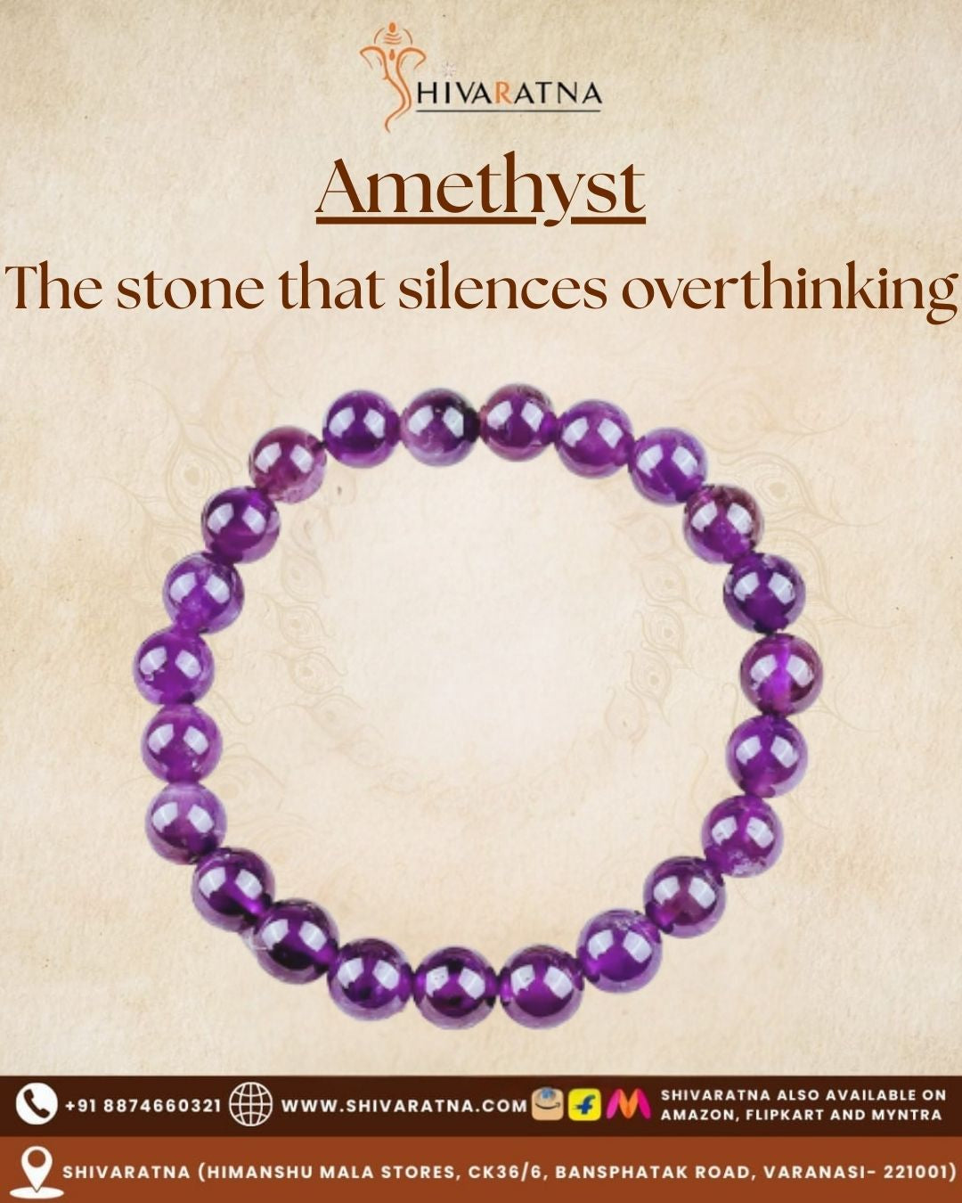 ShivaRatna Amethyst Bracelet