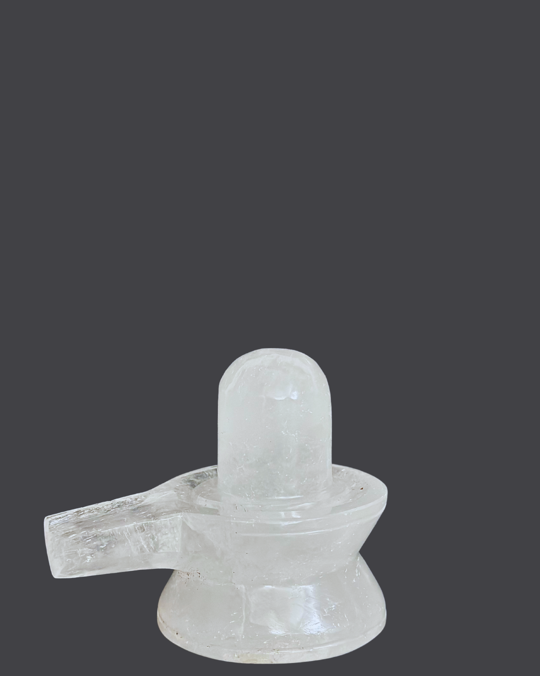 ShivaRatna Sphatik Shivling - 423 Gram , Lab-Certified