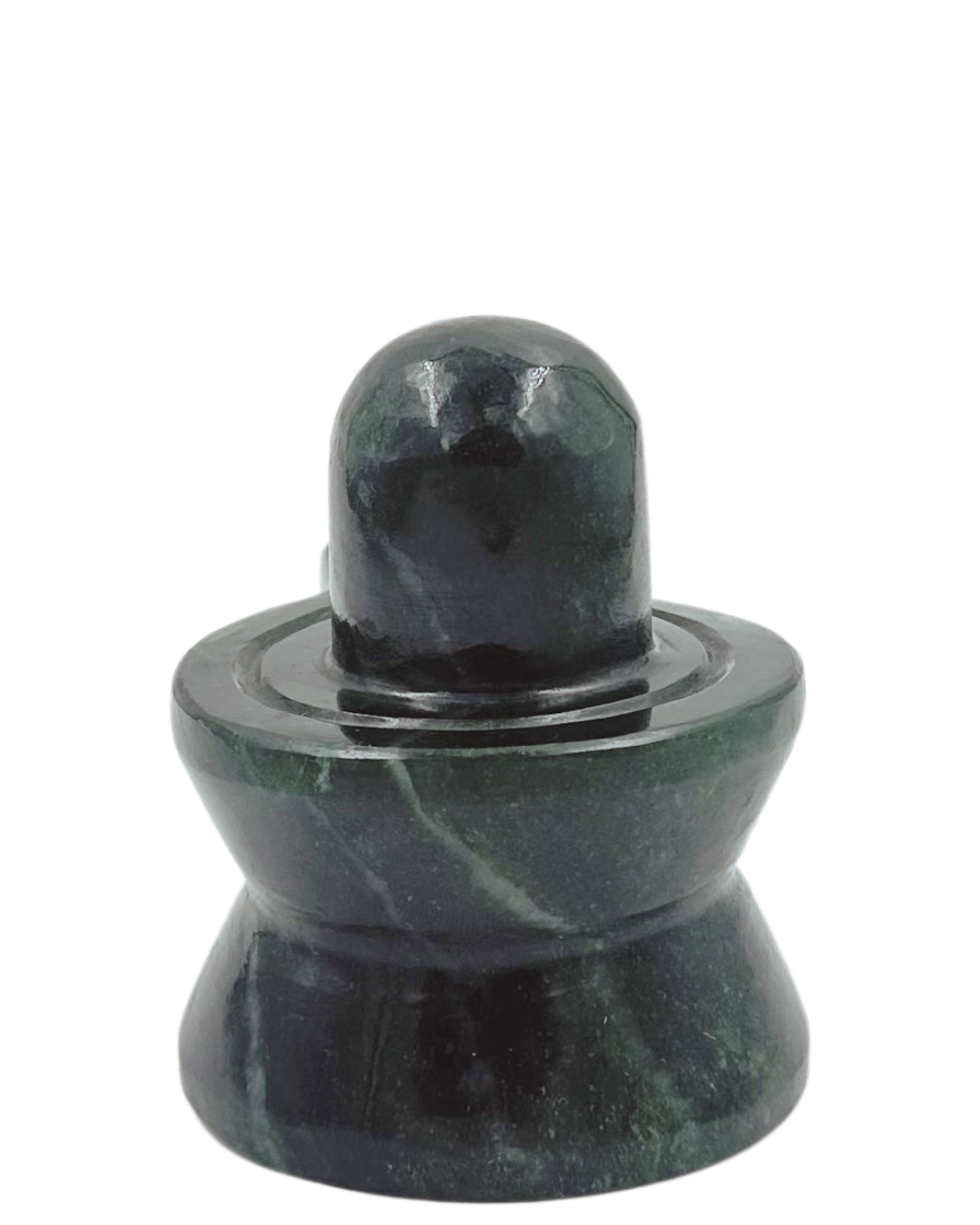 ShivaRatna Green Jade (MARGAJ) Shivling-377Gram - Lab Certified