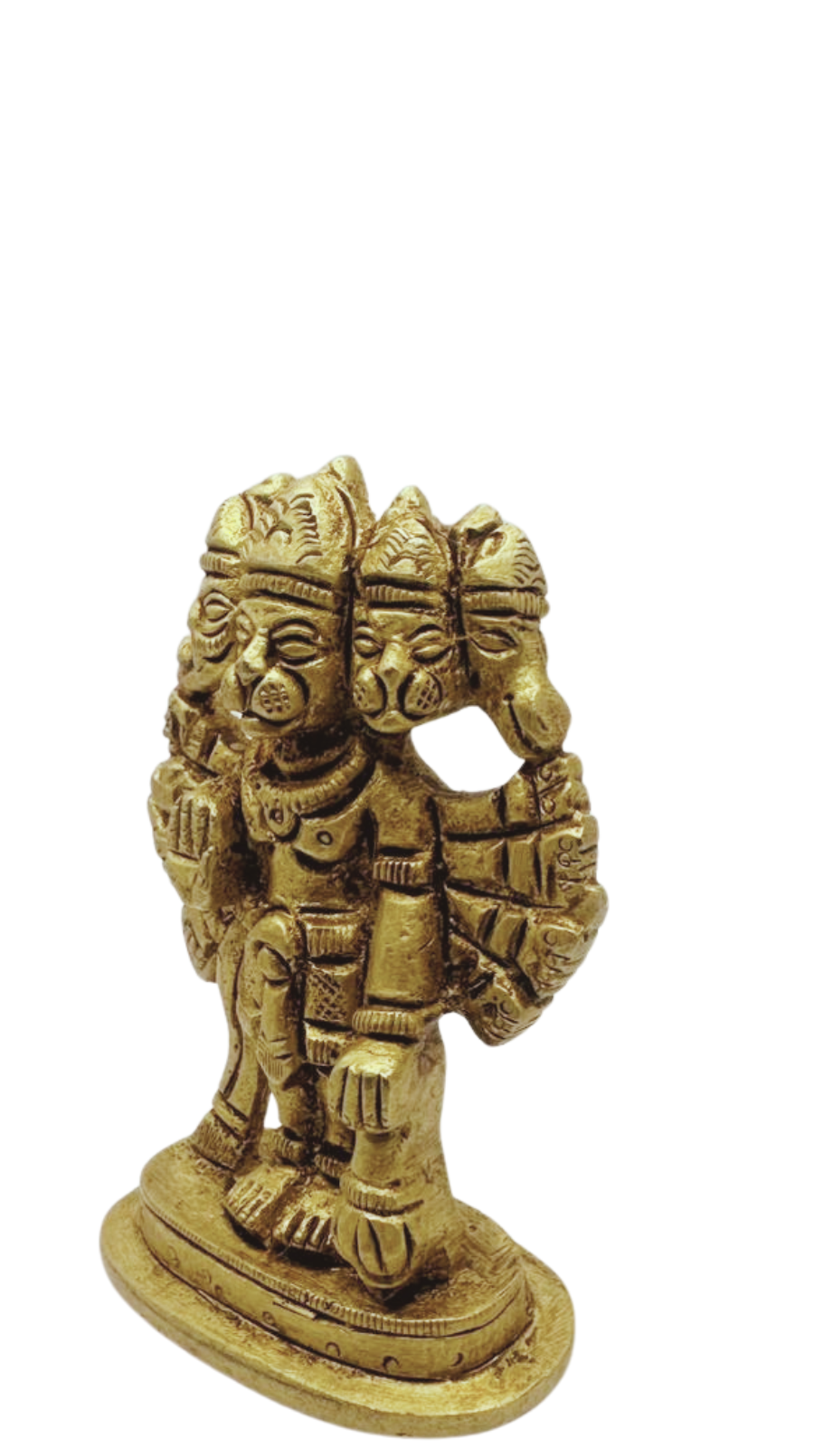 Shivaratna Brass Divine Panchmukhi Hanuman Murti-2.5-3Inch