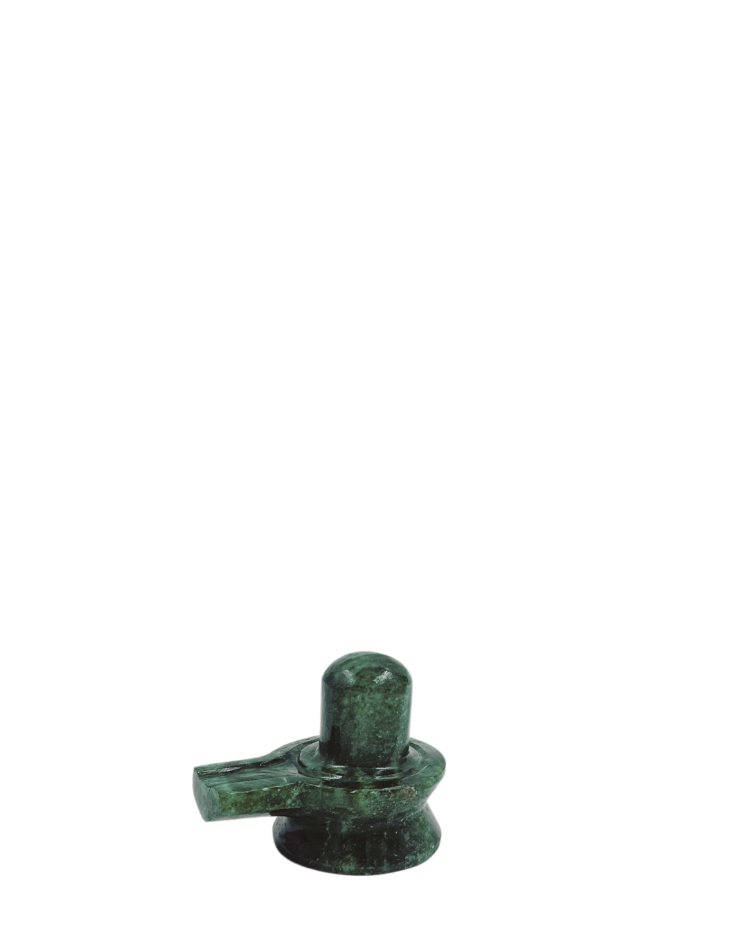 ShivaRatna Green Jade  (MARGAJ) Shivling-177Gram - Lab Certified