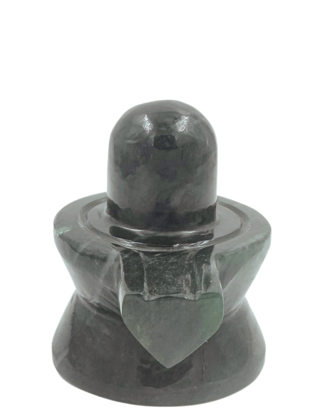 ShivaRatna Green Jade (MARGAJ) Shivling-377Gram - Lab Certified