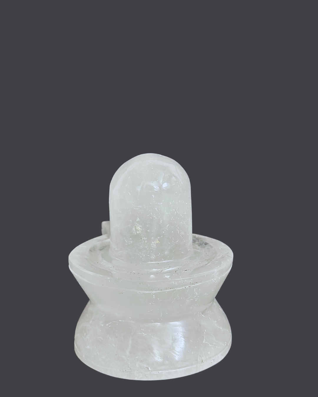 ShivaRatna Sphatik Shivling - 423 Gram , Lab-Certified