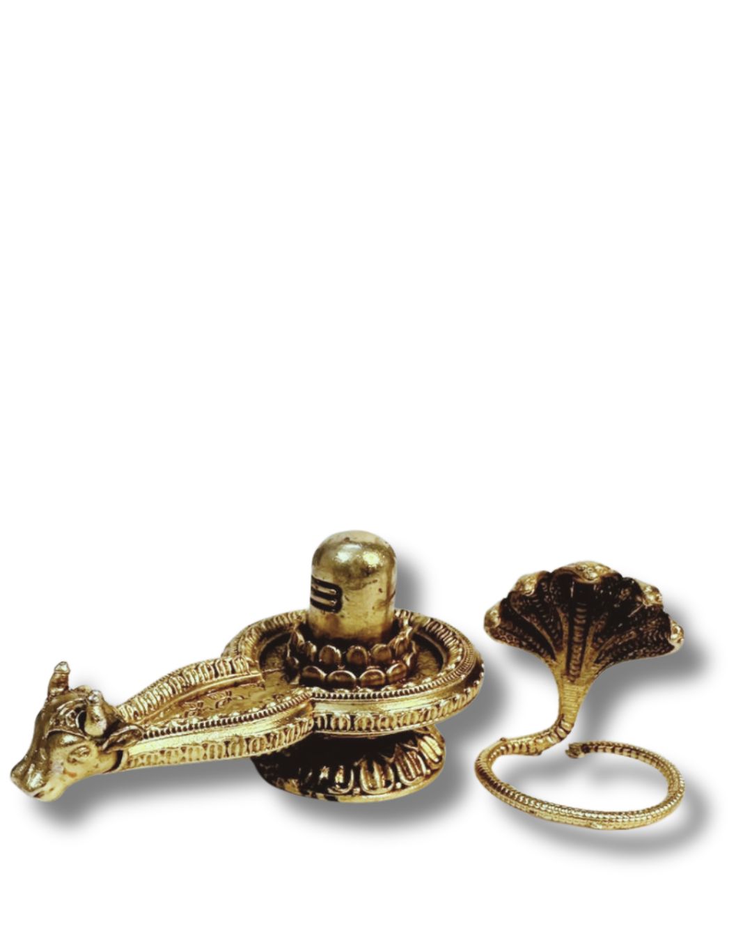 ShivaRatna Sacred Nandi-Faced Shivalinga with Naag Guard