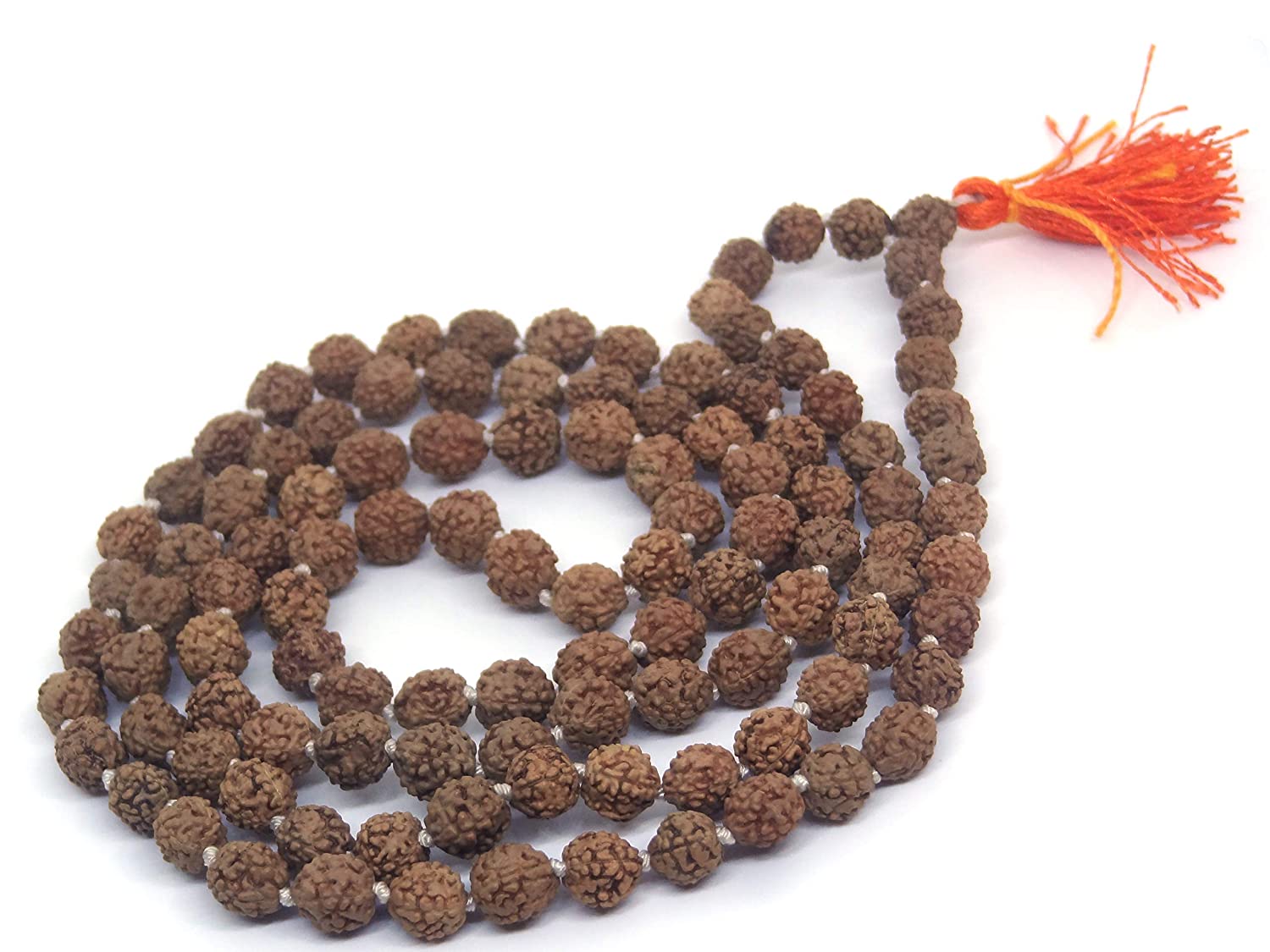 ShivaRatna 4 Mukhi Rudraksha Mala (108+1 Beads) - Lab Certified - ShivaRatna