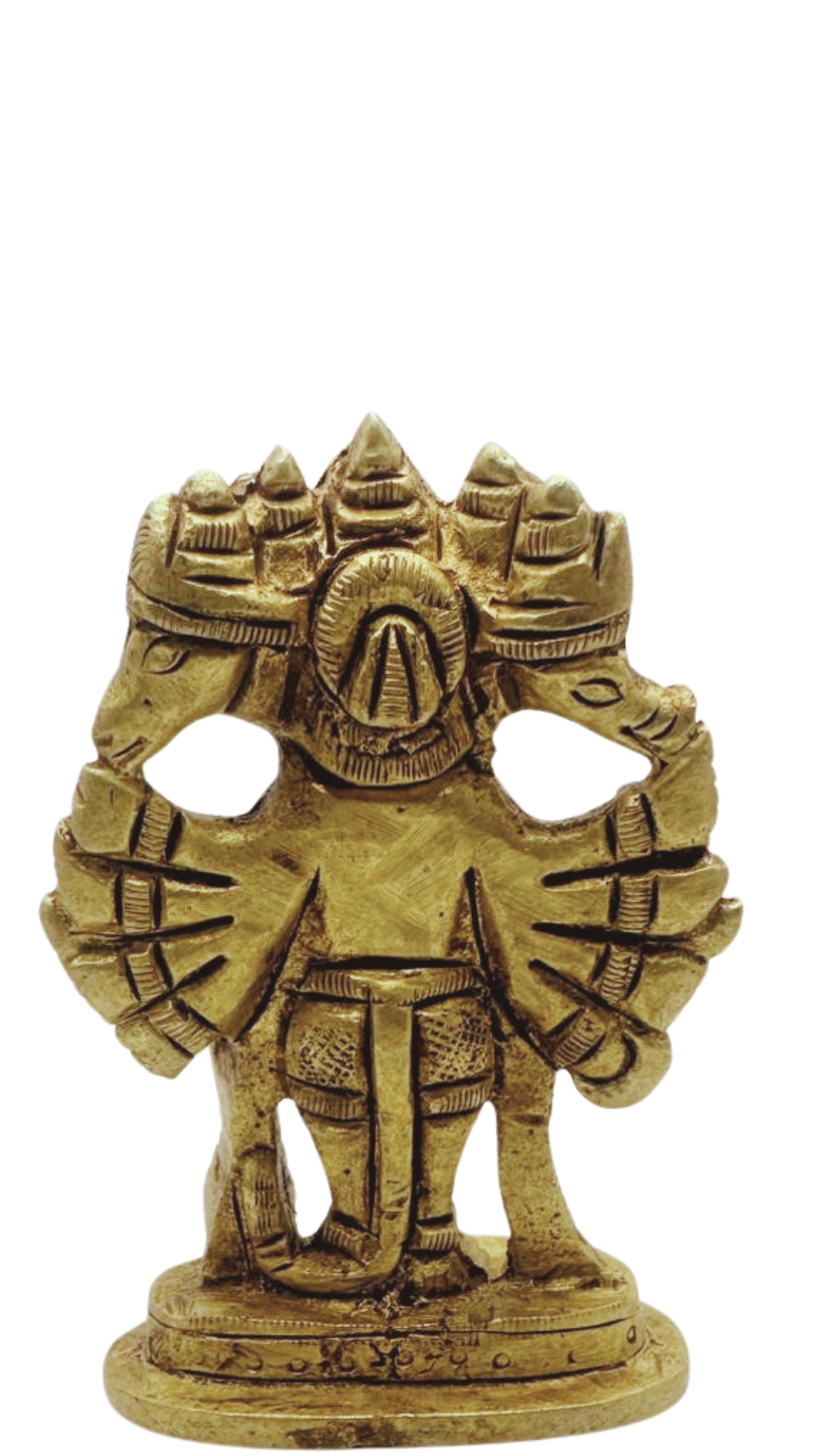 Shivaratna Brass Divine Panchmukhi Hanuman Murti-2.5-3Inch