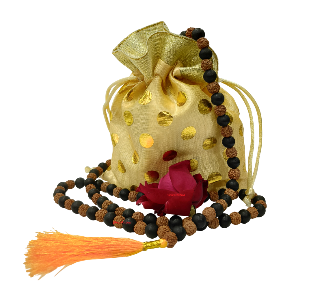 ShivaRatna Original Karungali Rudraksha Malai 108+1 Beads 8mm (ISO Lab Certified)