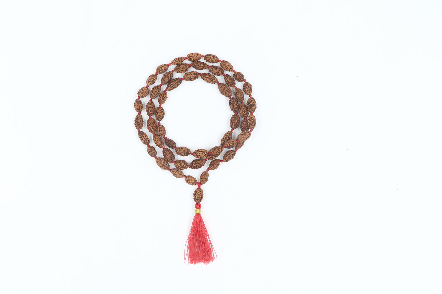 ShivaRatna 2 Mukhi Rudraksha Mala (54+1 Beads ) - Lab Certified
