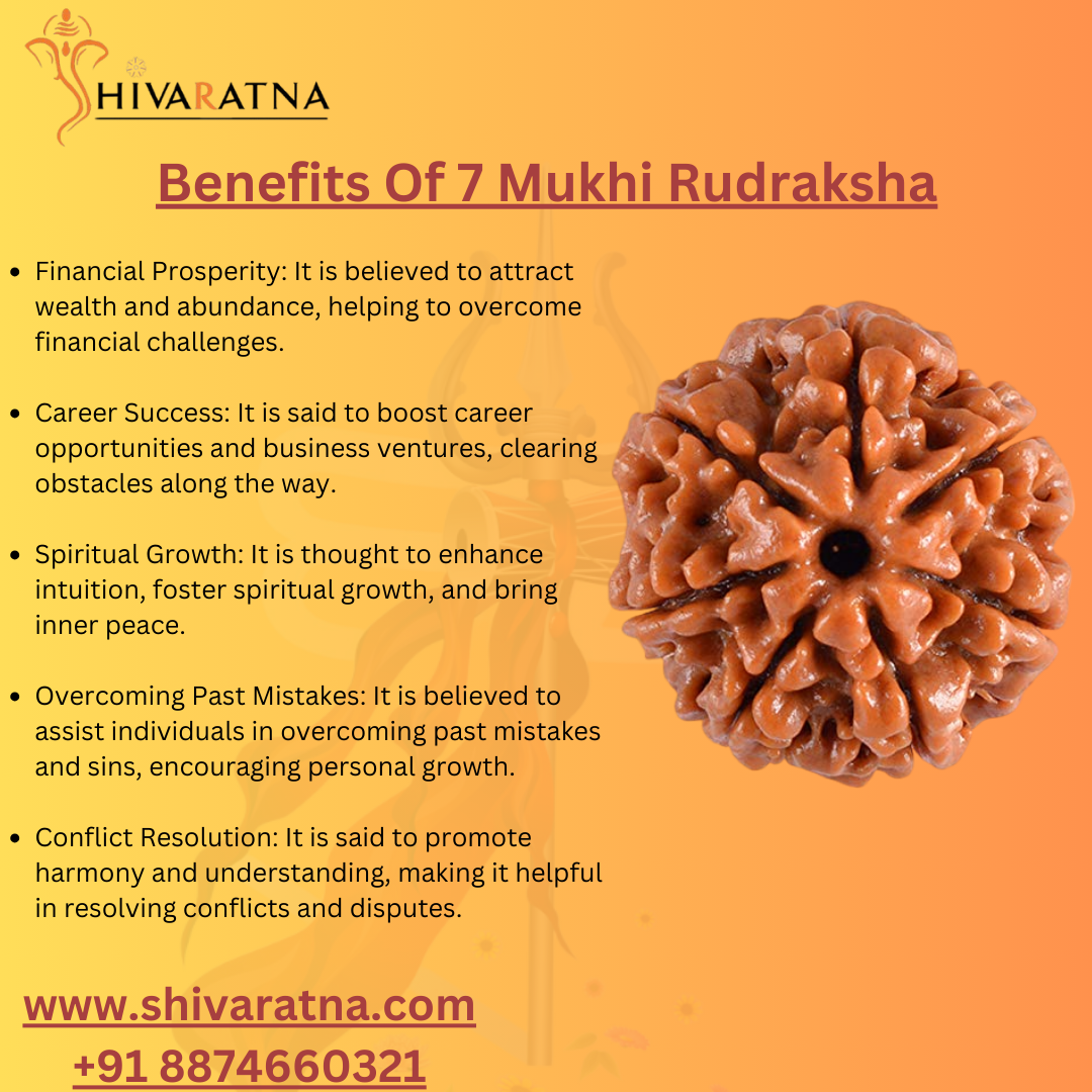 benefts of 7mukhi by shivaratna