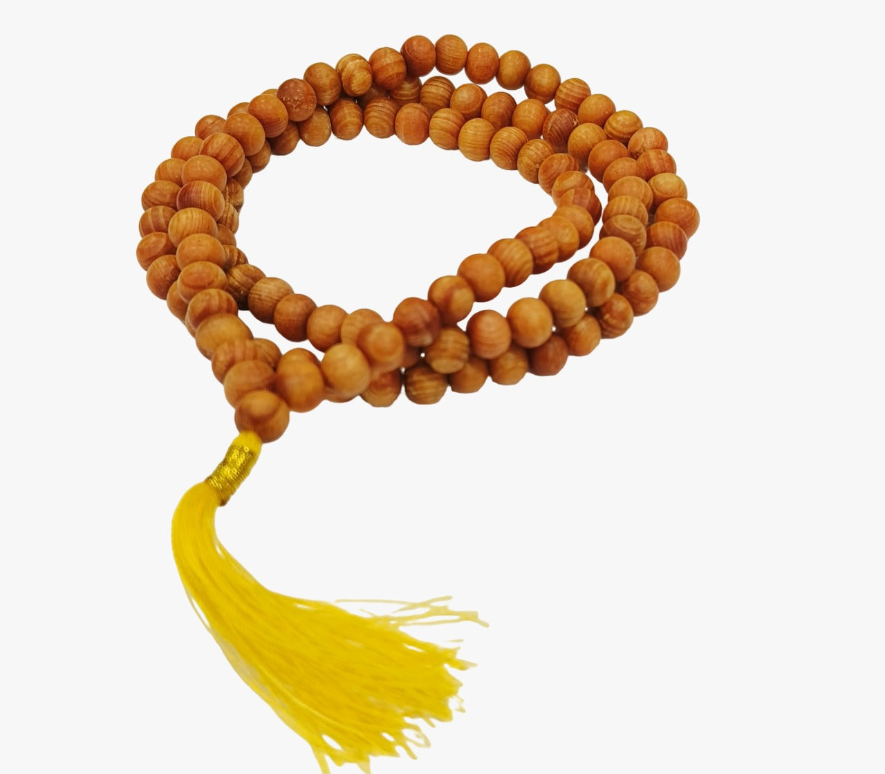 ShivaRatna Original Devadaru Malai / देवदार माला / Cedar Rosary 8mm Size 108+1 with Certificate