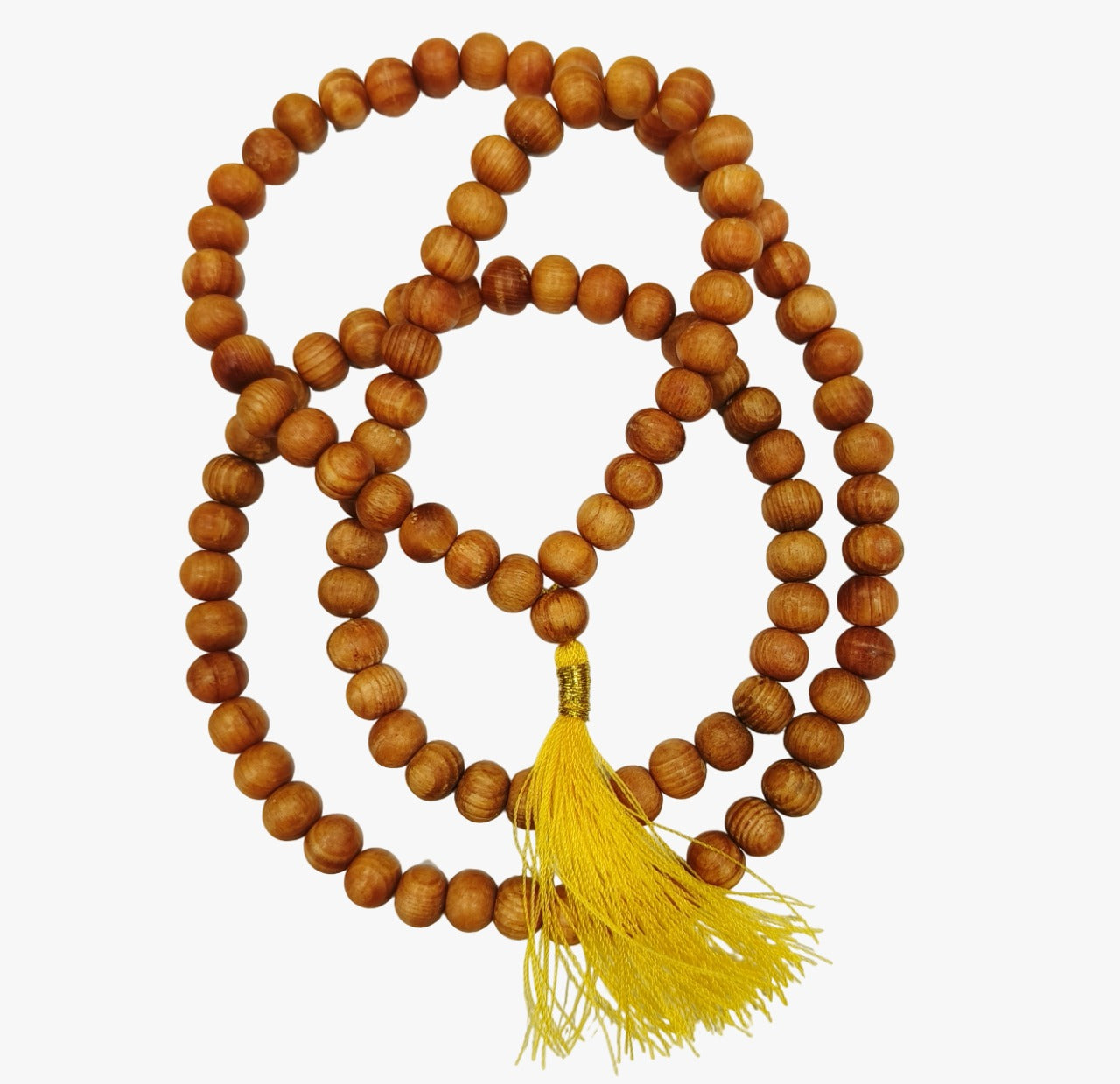 ShivaRatna Original Devadaru Malai / देवदार माला / Cedar Rosary 8mm Size 108+1 with Certificate