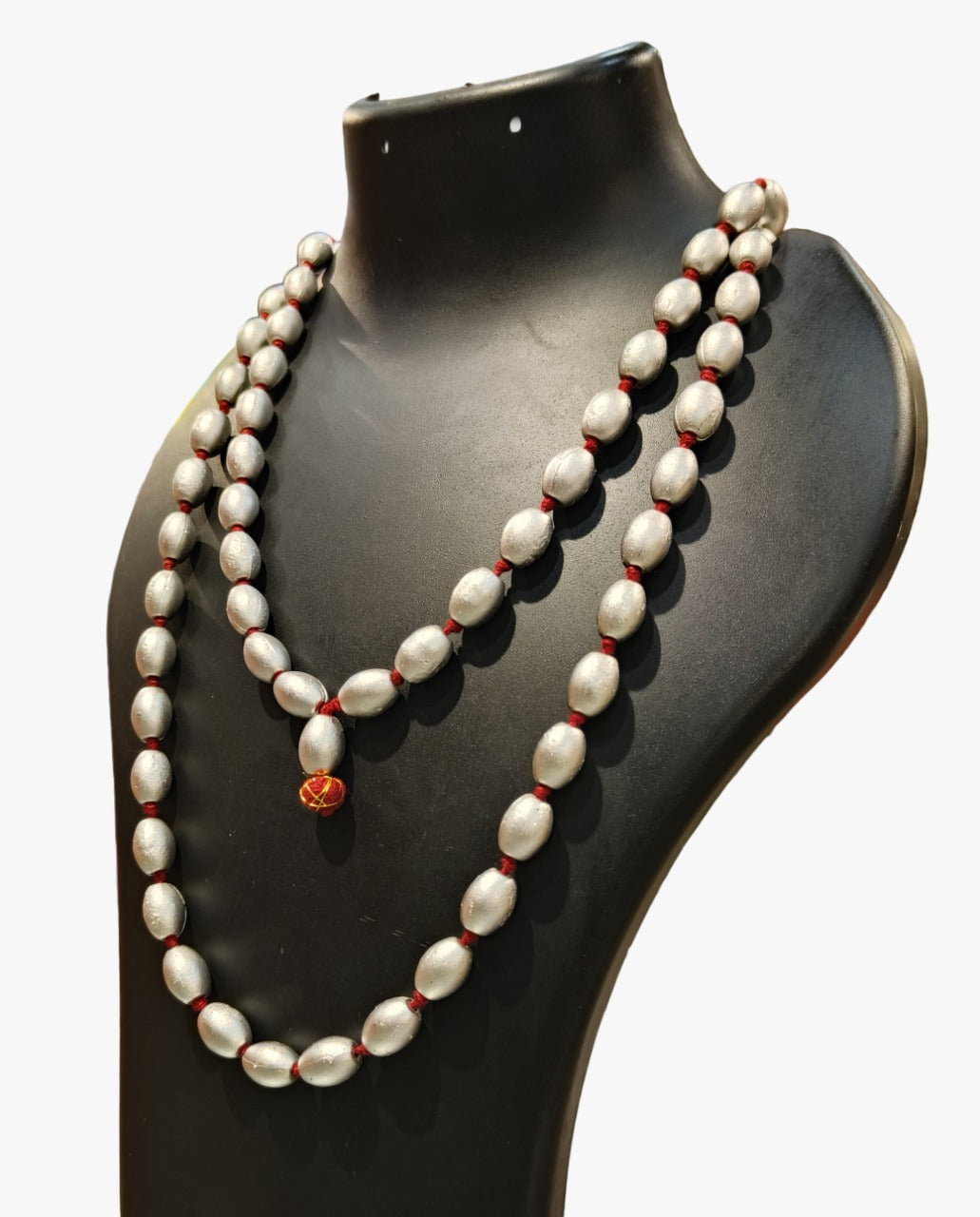 ShivaRatna Siddha Parad Kantha Mala (Mercury) 54+1 (350 Grams : 8-10 mm Size)