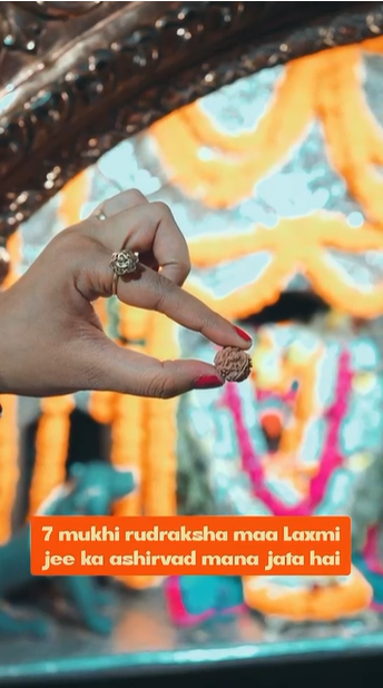 Load video: Nepali 7 Mukhi Rudraksha with xray report -iso certified energized from kashi viswanath temple